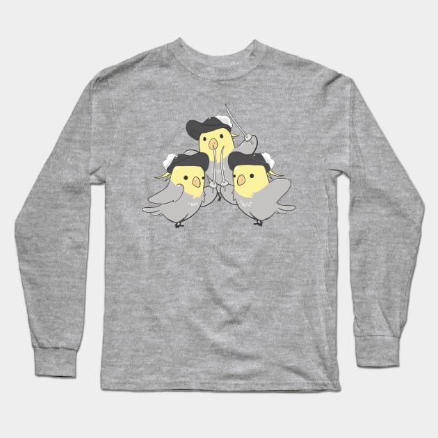 The Three Musketiels Long Sleeve T-Shirt by Shemii